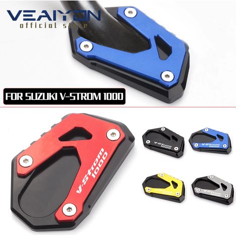 (Bleu) Compatible avec Suzuki V-Strom 1000 DL1000 V-Strom 1000XT 2014-2019 2016 2017 2020 Béquille latérale/pied d'extension maxpower (1/4)