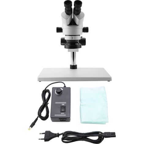 Microscope stéréo binoculaire 7X-45X, oculaires WF10X/20, objectif Zoom 0,7x-4,5x (1/5)