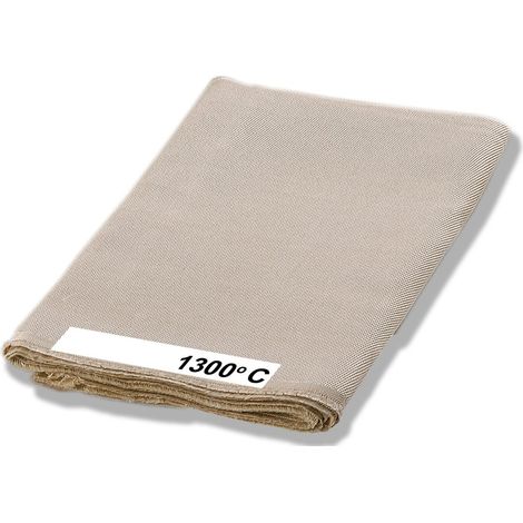 Copertura per saldatura in tessuto di silicato, 900x2000 mm, fino a 1.300°C