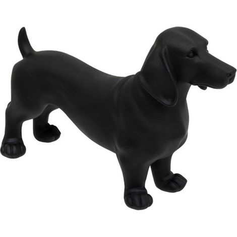 Statuette en Résine Chien "Basset" 40cm Noir (1/2)