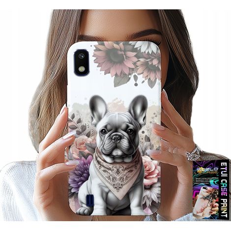 Custodia per Samsung A10 - bulldog bulldog cani razze canine retro (1/5)