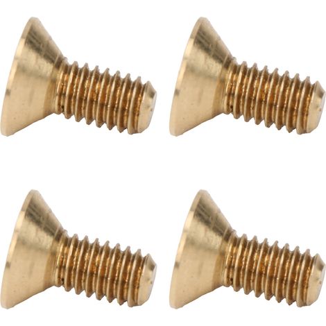 Vis à tête fraisée hexagonale creuse M4x9, lot de 50 pièces en cuivre, fixation plate, visserie industrielle, quincaillerie de précision (1/5)
