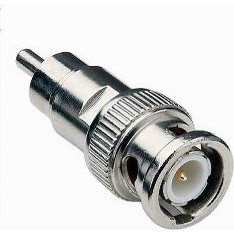 MaxTech - Connettore Adattatore Da Bnc Maschio A Rca Maschio Videosorveglianza Maxtech C-bnc10 - (1/2)