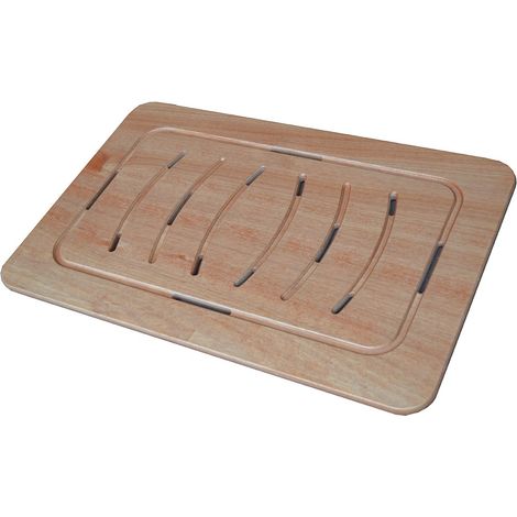 Pedana doccia antiscivolo 78 x 52 in legno marino design slim piatto doccia 100 x 70 (1/3)