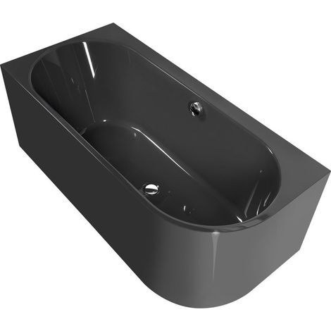 ASTRA L MONOLITH Baignoire asymétrique 160x75x60cm, gris (1/4)