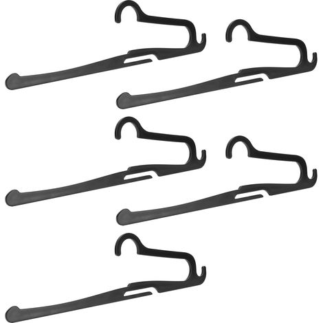 Séchoir à vêtements pliable en plastique robuste, portant mural multifonctionnel, étendoir portable pour dressing, rangement domestique économique. (1/5)