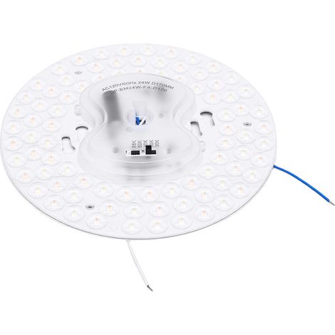 6,6-Zoll-LED-Deckenventilator-Leuchten-Nachrüstpanel, 24 W, Ersatzplatine für Deckenleuchten, 5 CCT, 3000 K, 3500 K, 4000 K, 5000 K, 6500 K, einstellbare magnetische Montage (1/5)