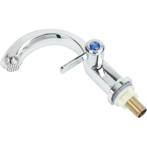 Robinet de lavabo, ABS, eau froide, avec mousseur, pour vasque (1/5)