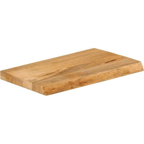 Dessus de table  Dessus de bureau  Plateau de table à bord vivant 40x20x2,5 cm bois massif manguier