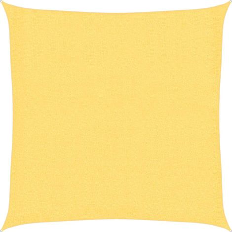 Vela Parasole Telo Ombra Parasole a Vela HDPE Quadrato 3,6x3,6 m Beige (1/5)