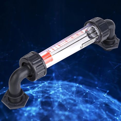 LZS-15W Winkel-Durchflussmesser für Flüssigkeiten, ABS-Kunststoffrohr, Wasserdurchflussmesser 10–100 l/h, Außengewinde ZG1/2- NPT1/2 (1/5)