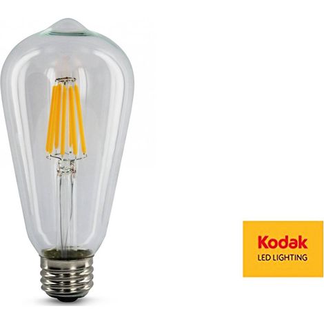Lampadina LED Kodak 6W E27 filamento edison ST-64 luce calda 42074 (1/4)