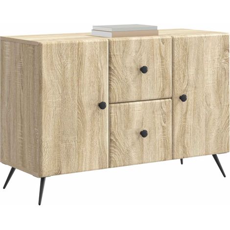 Maison La Vie - Buffet Salon Moderne - Meuble de rangement - Chêne Sonoma 89 x 34,5 x 60 cm Bois d'ingénierie bu4206