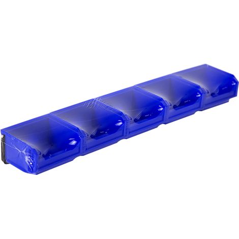 Lot de 5 Bacs European 0,3L Bleu avec Barre - 5012062