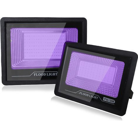 1 pcs Projecteur UV LED 50W Eleganted Lampe à longueur d\'onde 395-400nm Lumière Noire IP66 Imperméable, Lampe LED Ultra-violet, Eclairage à Effet pour Aquarium,Bar, Fête (1/5)