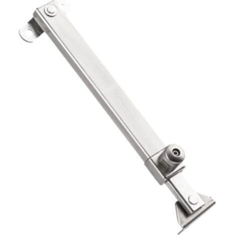 Limiteur d'ouverture de fenêtre réglable avec bouton de verrouillage, construction en alliage de zinc et en acier inoxydable, raccords en PVC, aluminium et fenêtres à cadre en acier avec deux (1/5)