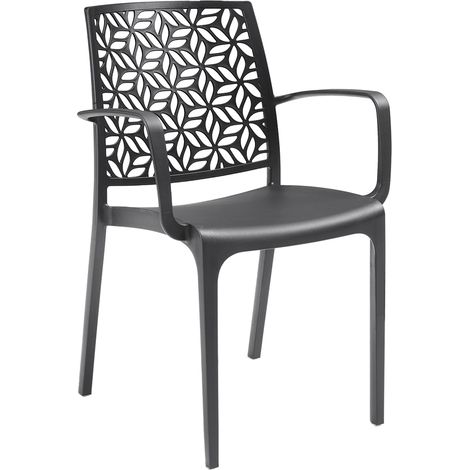 Sedia Bica Ninfa Armchair in Polipropilene Grafite