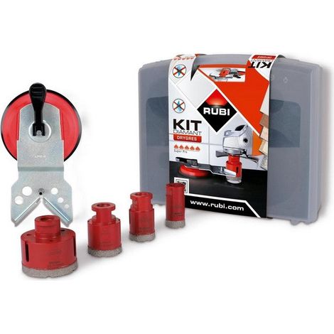Set 4 Bohrkronen für Bohrungen 28-68 mm DRYGRES - RUBI 50917 (1/5)