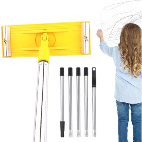 Ponceuse à barre, ponceuse à main télescopique réglable pour murs, tige d'extension pour plafonds, sols, plafonds, bois, mastic, décoration de la maison (1/5)