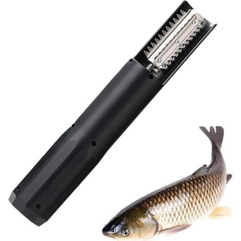 Raschietto elettrico per squamare il pesce, rimuovi squame elettrico, raschietto senza fili con custodia protettiva per casa, cucina e ristoranti, ricaricabile tramite USB (1/5)