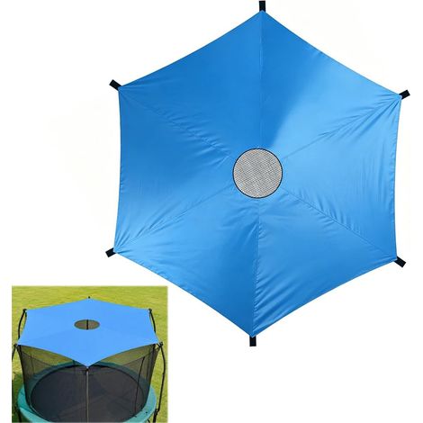 Telo parasole per trampolino, Ø305cm, ombrellone per trampolino, copertura per trampolino, telo di protezione solare per trampolino, vela di protezione UV per trampolino a 6 anelli (1/5)