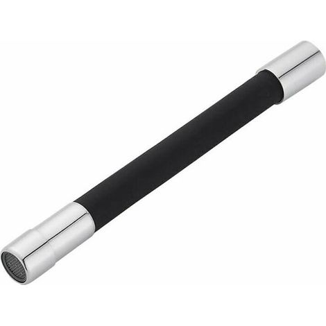 360° drehbare Auslaufverlängerung für Wasserhähne, 30 cm – Schwarz