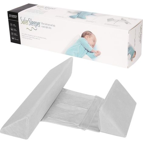 Coussin de Positionnement Bébé Anti-Roulade Triangle Réglable, Oreiller Lateral Amovible Lavable pour Nourrisson 0-12 Mois (1/5)