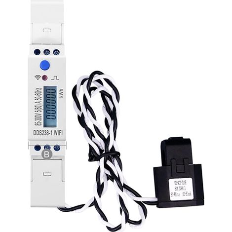 Moniteur d'énergie domestique intelligent Minuterie de compteur d'énergie intelligente WIFI monophasé Tuya Rail Din 18Mm for moniteur de consommation d'énergie Kwh mètre Moniteur d'électricité en temp (1/5)