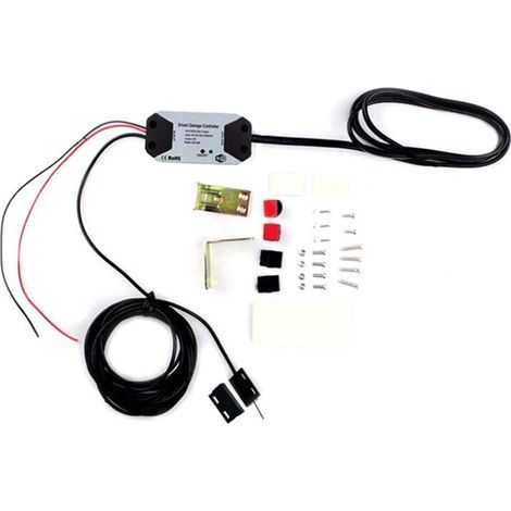 Contrleur D'Ouverture de Porte de Garage Intelligent Compatible avec pour Alexa, Home, SmartLife et Tuya, Commande Vocale et par Application, (1/2)