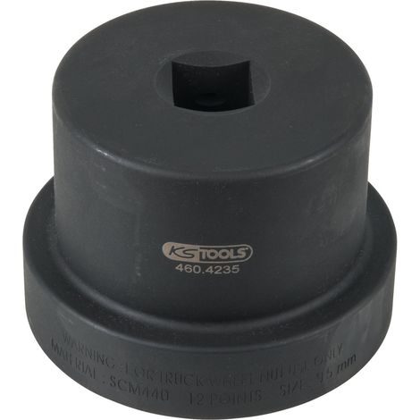 1" Achsmuttern-Schlüssel mit Führungsbund, 12-kant, 95 mm (1/3)