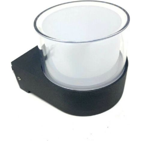 Applique murale LED extérieure moderne noire 7W, 6500K, 3000K, 4000K, ES57 (1/2)