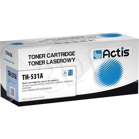 Tóner ACTIS TH-531A: repuesto para HP 304A y Canon CRG-718C (3000 páginas)