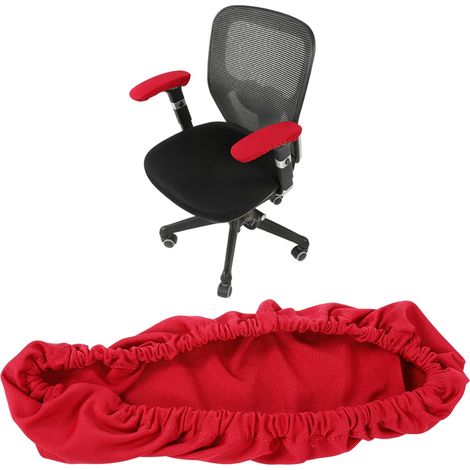 Une paire de housses élastiques et extensibles pour accoudoirs de chaise de bureau, amovibles et protectrices pour accoudoirs de chaise d'ordinateur. (1/5)