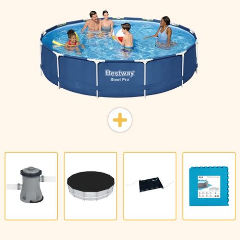 Bestway Bestway Steel Pro Ronde - 396x84 cm - 5-pièces  S273 (1/5)