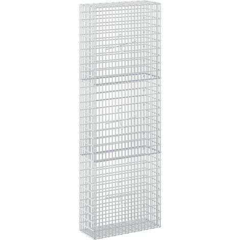 Gabion avec fil de 3,5 mm et maille de 5 x 2,5 cm 50 x 20 x 150 cm - vidaXL (1/5)