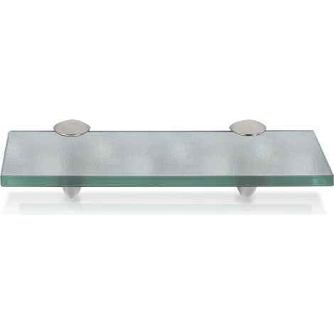 TolleTour Ripiano Ripiano a parete Ripiano in vetro Contenitore in vetro satinato 20 x 10 cm
