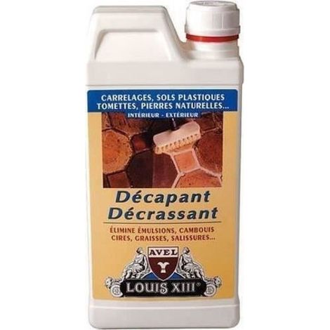 Décapant - 1 L - Pour Tommettes Et Carrelages - Usage Intérieur Et Extérieur (1/2)