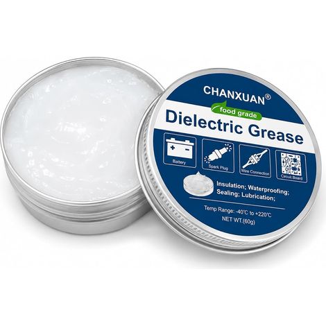 Graisse Diélectrique Silicone 60g,Graisse Silicone Lubrifiant Isolante Étanche pour Connecteurs Électriques,Bougies D'allumage,Bornes de Batterie (1/5)