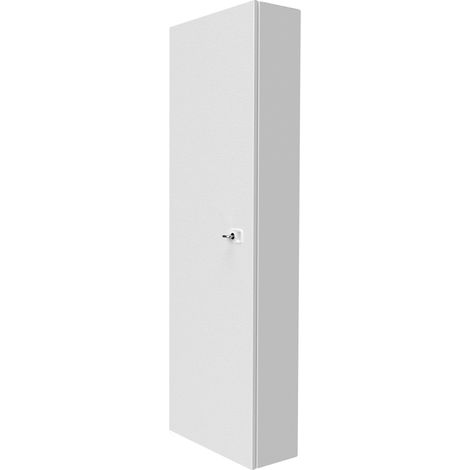 Atole – Coffret électrique nu 13 modules en acier recyclable blanc avec serrure à clé – Dimensions utiles H. 1110 mm – Intégration câbles facilitée