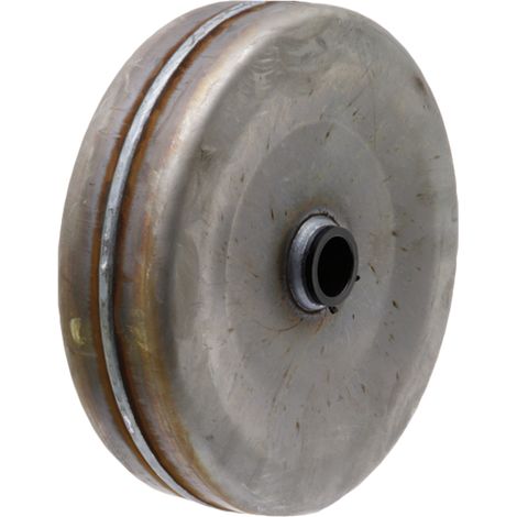 Rueda de repuesto de acero para soporte de 275x70 mm, diámetro del eje 30 mm, buje 85 mm.