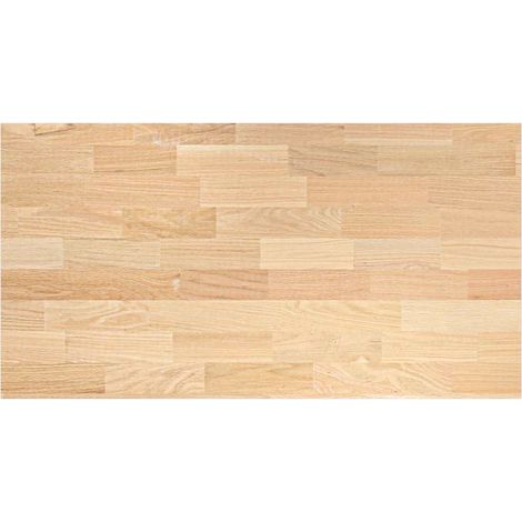 Plan de travail de cuisine bois de chêne massif rectangulaire