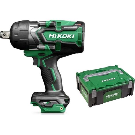 Hikoki – Boulonneuse à choc 1900Nm 36V Brushless – Couple 2400Nm – Moteur sans balais – IP56 pour protection contre l'eau et la poussière