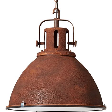 BRILLIANT lampe Jesper suspension 47cm verre couleur rouille 1x A60, E27, 60W, adapté aux lampes standard (non incluses) Échelle A ++ à E La chaîne peut être raccourcie