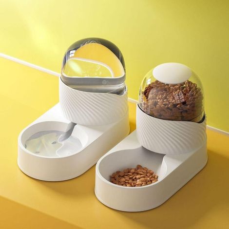 royaluxe -Distribut d'eau pour animaux de compagnie, mangeoire automatique pour chat, distribut d'eau pour chat, bol pour chien et chat, combinaison de produits pour animaux de compagnie, abreuvoir + (1/3)
