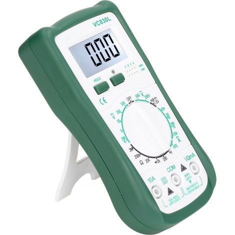 Multimètre numérique LCD VC830L, testeur multifonction de tension courant résistance, affichage digital, mesure précise (1/5)