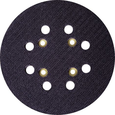 Plateau de ponçage Ø125mm – Fixation adhésive – Support solide pour ponceuse orbitale VONROC – Compatible avec papier abrasif OS801AA