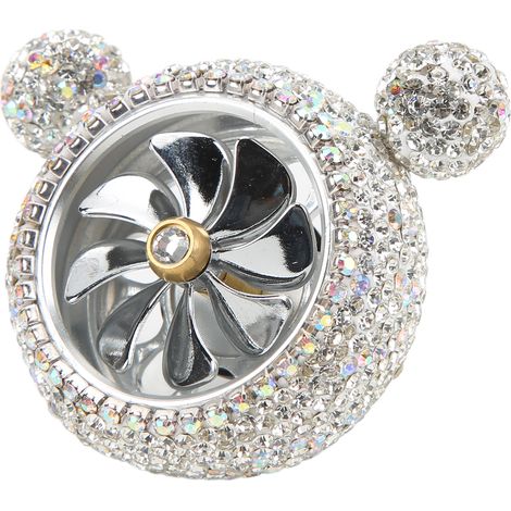 Diffuseur Parfum Auto Strass Scintillant Forme Mignonne Déco Intérieure Blanche (1/5)
