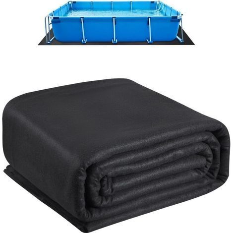 Quadratische Poolbodenmatte – 2 x 3 m, stichfest, rutschfest – für Aufstellpools und Whirlpools (1/5)