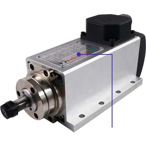 Kit de moteur de broche sans balais CNC 1.5kw/2.2kw 18000 tr/min/24000 tr/min moteur de broche cnc refroidi par Air + 1 jeu de pinces ER11 ou ER20 for CNC ( Color : 1.5kw400HZ 24000RPM , Size : X ) (1/5)
