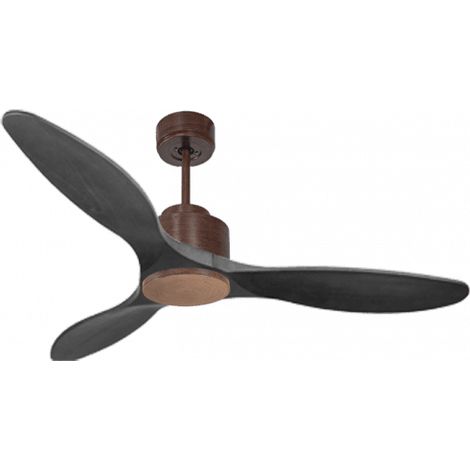Modulo de KlassFan - Super destratificateur et ventilateur DC 132 cm Marron pales bois noir sans Lumière 25 à 40 m² (1/5)
